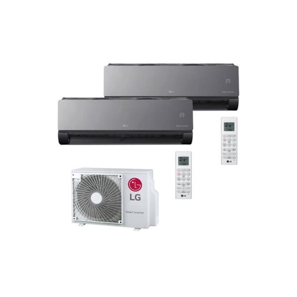 LLG Duo-Split 5.4Kw 2x 3.5Kw Artcool Black